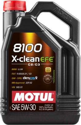 Моторное масло Motul 8100 X-сlean EFE 5W30 / 109171