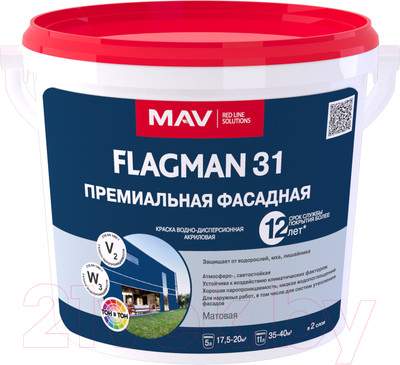 Краски, эмали MAV Flagman ВД-АК-1031 фасадная