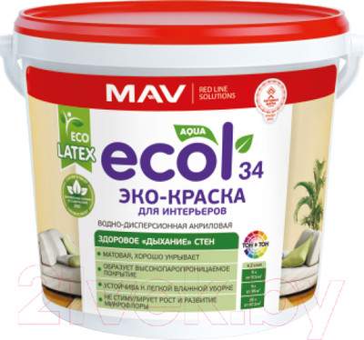Краски, эмали MAV Ecol ВД-АК-2034