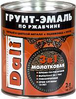 Эмаль DALI Молотковая по ржавчине 3 в 1
