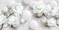 Фотообои листовые Citydecor Цветочная абстракция 7 3D