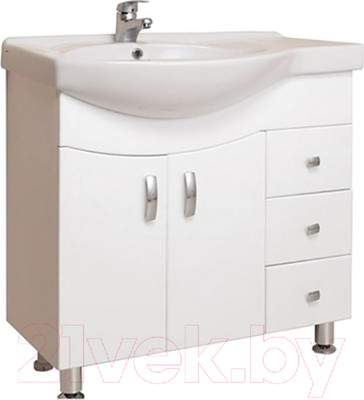 Тумба с умывальником Onika Эльбрус 82.10 R 108202 + Коралл 83 1WH110228