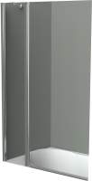 Стеклянная шторка для ванны BelBagno UNO-V-11-100/150-C-Cr