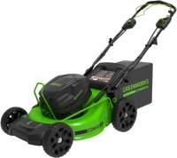 Газонокосилка аккумуляторная Greenworks GC82LM51SP2 самоходная, бесщеточная 82V 51см / 2515907