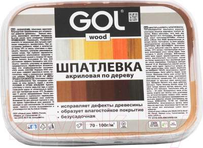 Шпатлевка готовая GOL Wood Мастер По дереву акриловая