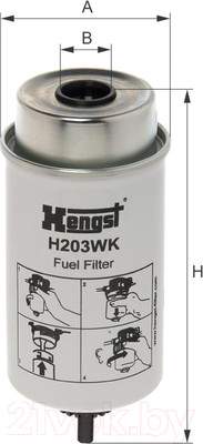 Топливный фильтр Hengst H203WK