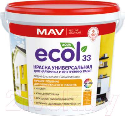 Краски, эмали MAV Ecol ВД-АК-1033