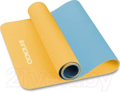 Коврик для йоги и фитнеса Indigo Sport TPE IN106