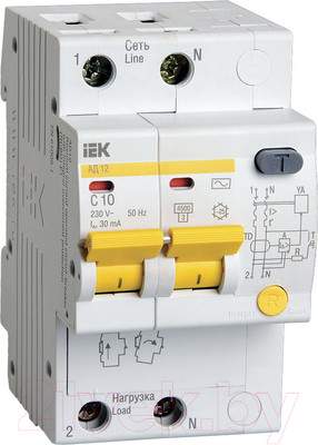 Дифференциальный автомат IEK MAD10-2-010-C-030