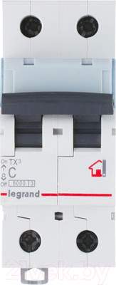 Выключатель автоматический Legrand TX3 2P C 40A 10kA 2M / 403934
