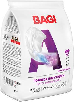Стиральный порошок Bagi Концентрированный восстановление белого