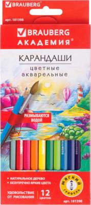 Набор акварельных карандашей Brauberg Академия / 181398