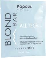 Порошок для осветления волос Kapous Blond Bar All Tech с антижелтым эффектом