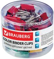 Зажим для бумаги Brauberg 221128