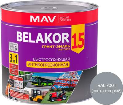 Грунт-эмаль MAV Belakor 15
