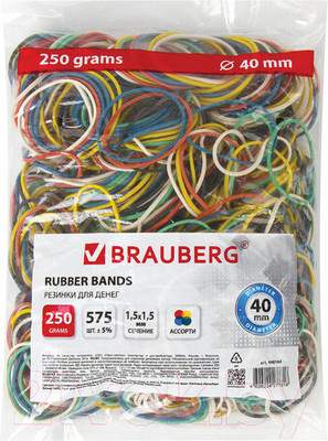Резинки для денег Brauberg 440164