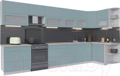 Кухонный гарнитур Interline Мила Матте 1.5x4.0 Б правая