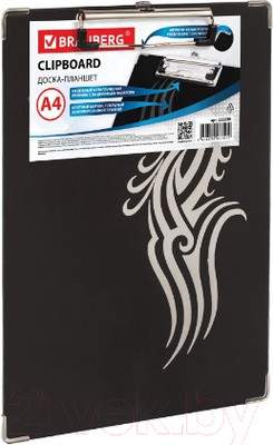 Планшет с зажимом Brauberg Black Jack / 232236