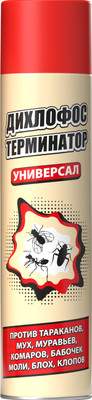 Аэрозоль от насекомых Дихлофос Терминатор от летающих и ползающих насекомых