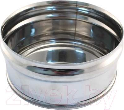 Заглушка дымохода Ferrum 430/0.5 мм Ф110 / f1202