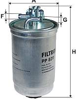 Топливный фильтр Filtron PP839