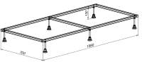 Опоры для ванн, душевых поддонов Aquanet 158x70 / 267181