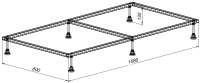 Опоры для ванн, душевых поддонов Aquanet 158x80 / 267182