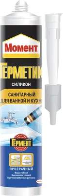 Герметик силиконовый Момент Санитарный для ванной и кухни