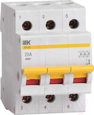 Выключатель нагрузки IEK ВН-32 3Р 20А / MNV10-3-020