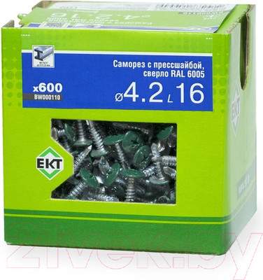 Саморез ЕКТ С прессшайбой 4.2х16 сверло / BW000110