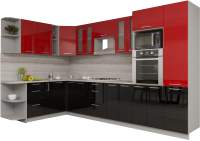 Кухонный гарнитур Interline Мила Gloss 1.88x3.4 левая