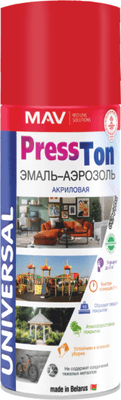 Краски, эмали MAV PressTon Акриловая глянцевая Универсальная RAL1023