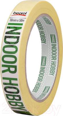 Лента малярная Beorol Indoor Hobby 18мм/50м