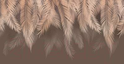 Фотообои листовые Citydecor Magic Пальмовые листья с оттенком