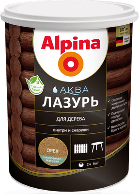 Лазурь для древесины Alpina Аква