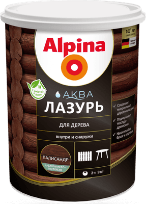 Лазурь для древесины Alpina Аква