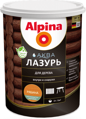 Лазурь для древесины Alpina Аква