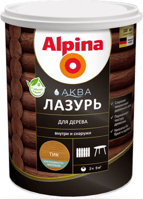 Лазурь для древесины Alpina Аква