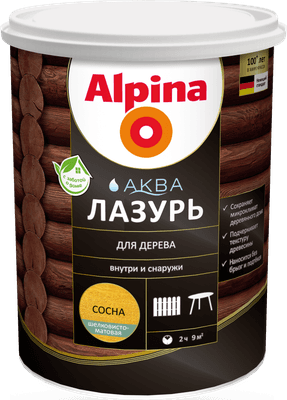 Лазурь для древесины Alpina Аква