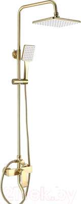 Душевая система со смесителем REA Hass Matt Gold REA-B9972