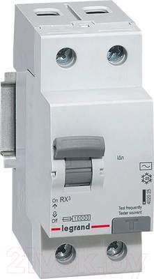 Дифференциальный автомат Legrand RX3 1P+N C 40А 30мА 6кА 2М AC / 419403