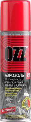 Аэрозоль от насекомых OZZ Extreme от комаров, клещей, мошек, оводов и слепней
