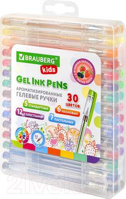 Набор гелевых ручек Brauberg Kids Fruits / 143823