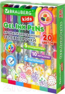 Набор гелевых ручек Brauberg Kids Fruits / 143824