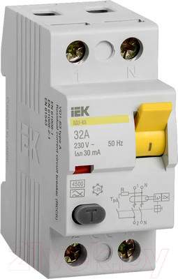 Устройство защитного отключения IEK ВД1-63 32А 30мА тип A 2п / MDV11-2-032-030