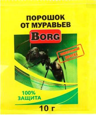 Порошок от насекомых Borg Против муравьев