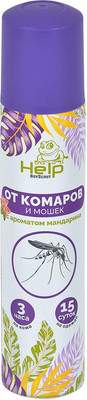 Аэрозоль от насекомых Help От комаров и мошек репеллентный / 80536