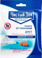 Порошок от насекомых Чистый дом Дуст инсектицидный от тараканов, блох, клопов, муравьев