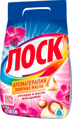 Стиральный порошок ЛОСК Ароматерапия Орхидея и Масло Макадамии