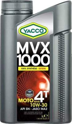 Моторные масла Yacco MVX 1000 4T 10W30